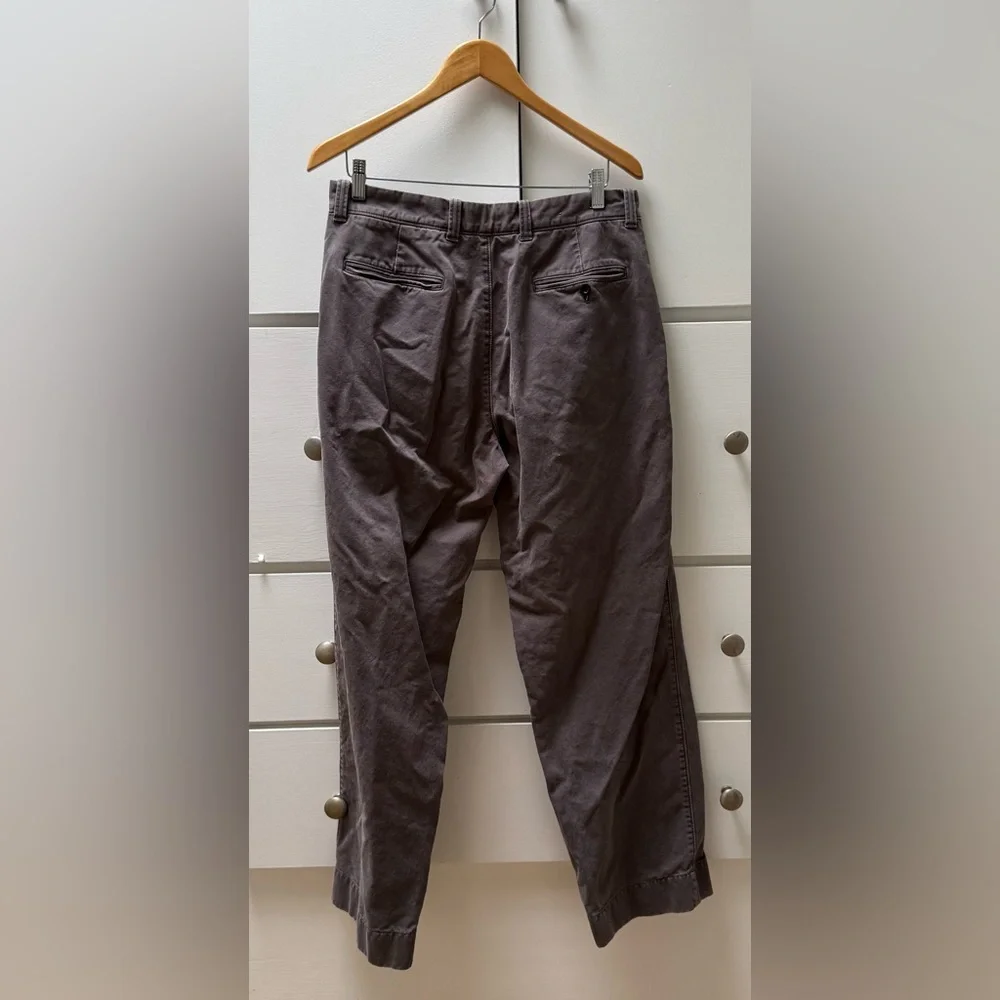 J. Crew Gray Button Fly 100% Cotton Chinos in Size 33x32